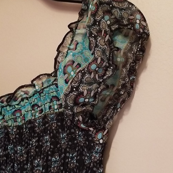 Boho summer print off shoulder top - Picture 4 of 6